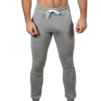 Grey Heather &quot;Hugger&quot; Jogger Sweatpants - Made in USA