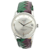 Vintage Avalon Automatic Watch With Bicolor Leather Band