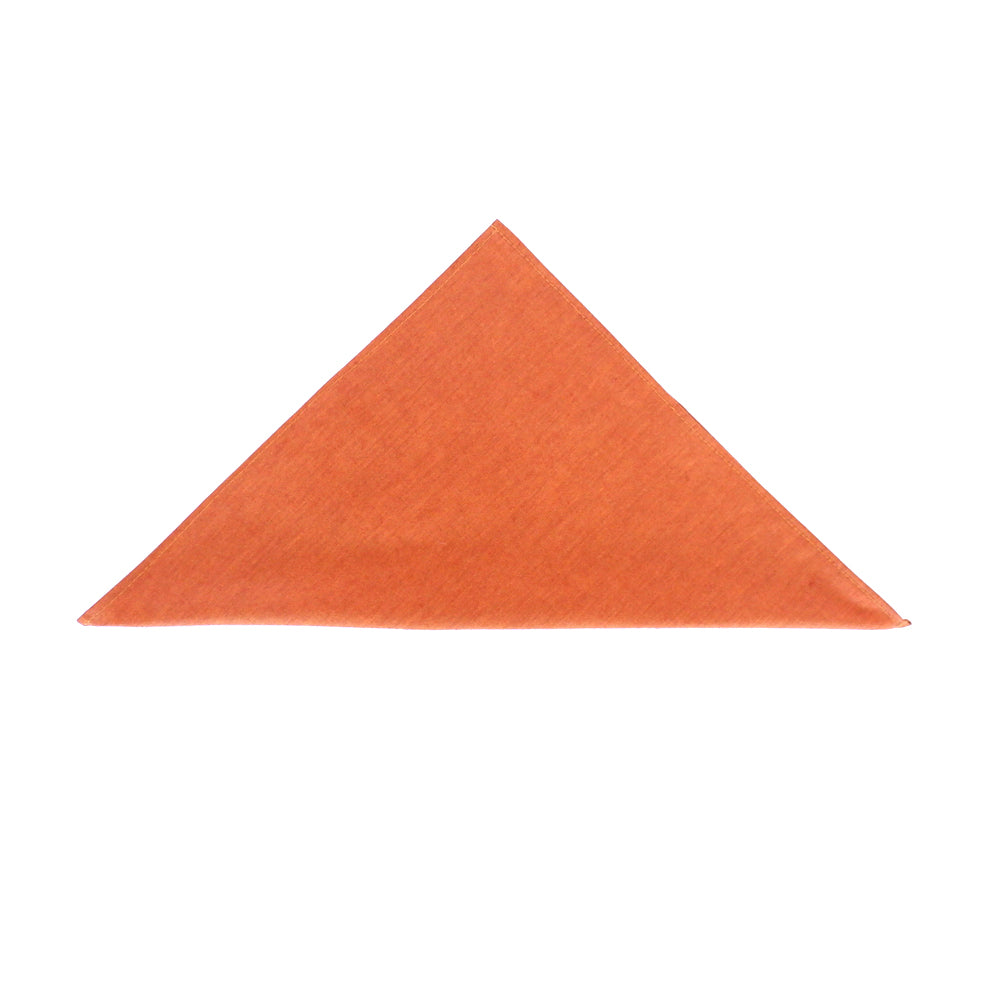Copper Melange Solid Cotton Pocket Square