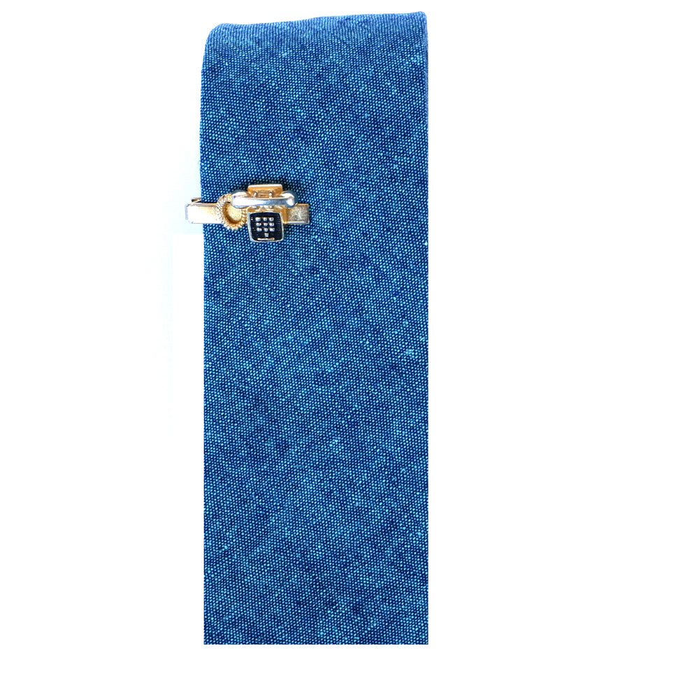 Vintage Gold Tone Old School Phone Tie Clip
