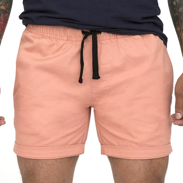 40% OFF AFTER CODE: WOW25 "The Paradise Short" in Pink Stretch Twill - Made In USA