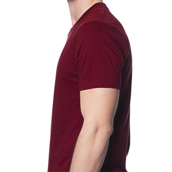 Burgundy Wine Cotton TShirt Elegant & Cozy Blade + Blue