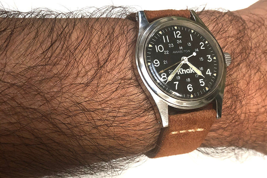 Vintage Hamilton circa 1983 Khaki Military Field Automatic Watch