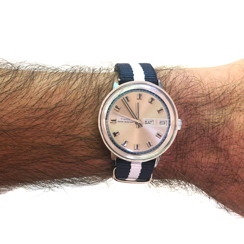 Vintage circa 1973 Timex Mercury Day-Date Automatic Watch