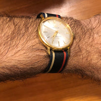 Vintage Westclox Automatic Watch With Stripe Band