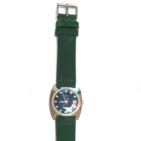 Vintage 1976 Timex Blue & Green Automatic Watch