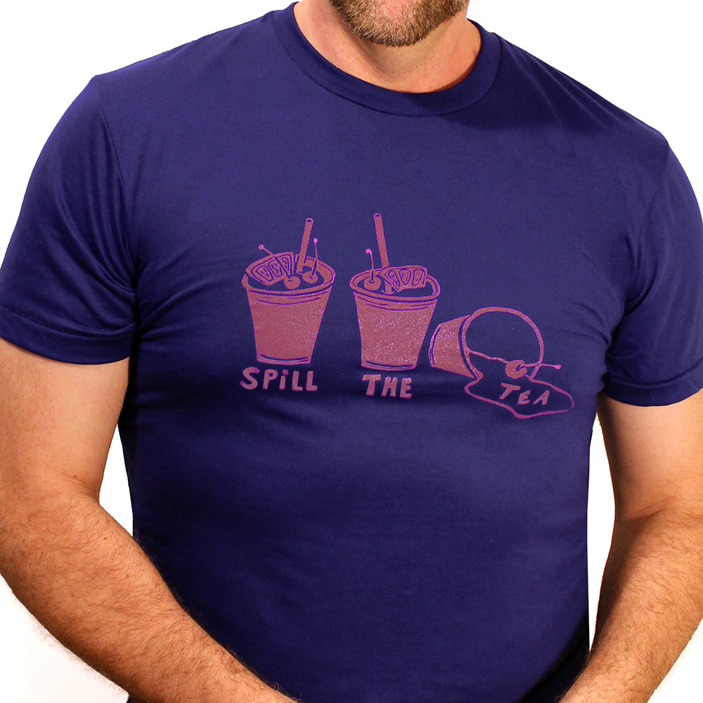 Provincetown Royal Blue "Spill the Tea" Tee
