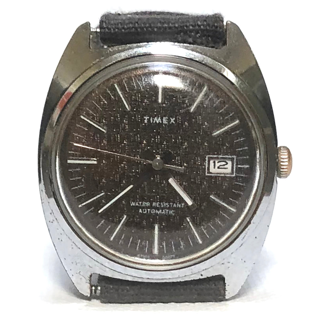 Vintage 1977 Timex Textured Dial With Date Keeper Automatic Watch