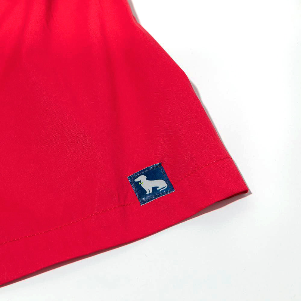 Solid Red Boxer Short - Webster